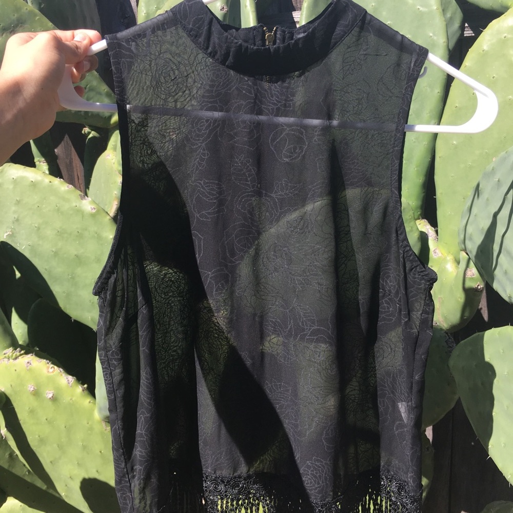 Sheer black tank